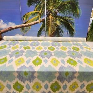 Upholstery material.  Indoor or Outdoor. Beautiful and very durable.